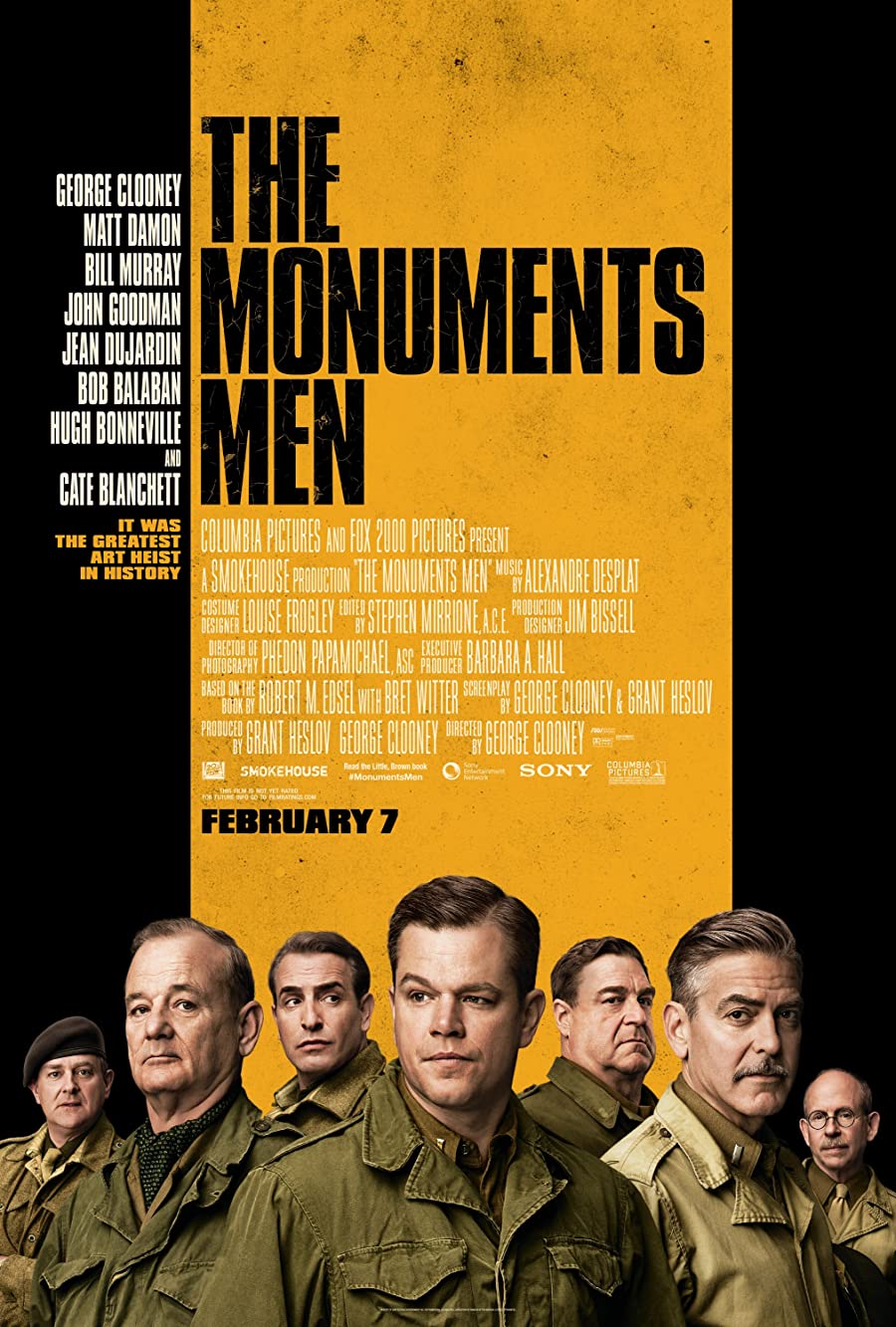 دانلود فیلم The Monuments Men 2014 مردان آثار ماندگار